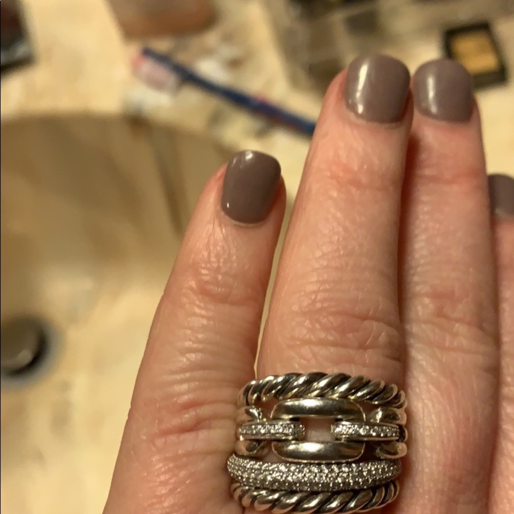 David Yurman Diamond Stackable ring 💕